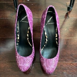 Brian Atwood Snakeskin Multicolor Pumps